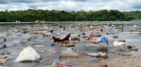 plastic waste littering Pejarakan beaches