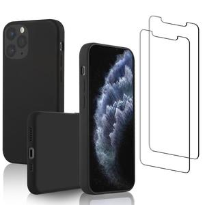 Hülle iPhone 11 Pro und 2 schutzfolien - Silikon - Schwarz