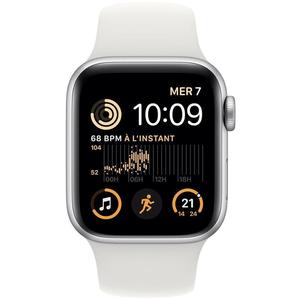Watch SE (2022) GPS 40mm Smartwatch Aluminiumgehäuse Fluorelastomer 130 - 200 mm Silber