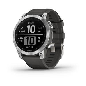 Smartwatch GARMIN FENIX 7 Smartwatches grau (grau silber) Fitness-Tracker