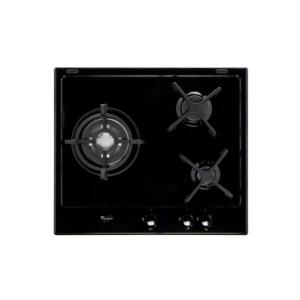 Table de cuisson gaz WHIRLPOOL AKT653NB 3 foyers noire