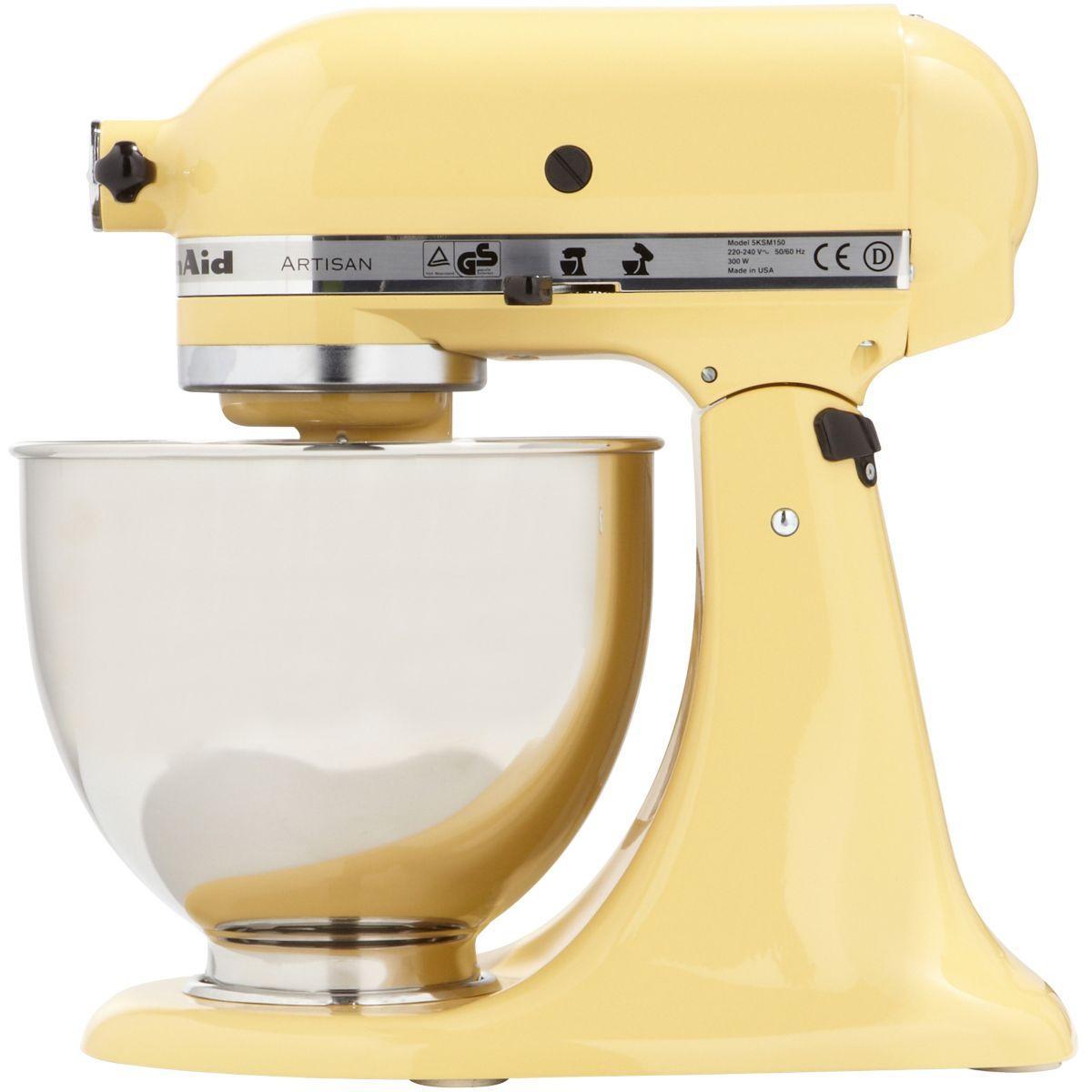 Robot pâtissier sur socle KitchenAid Artisan® 5KSM150PS EMY Jaune