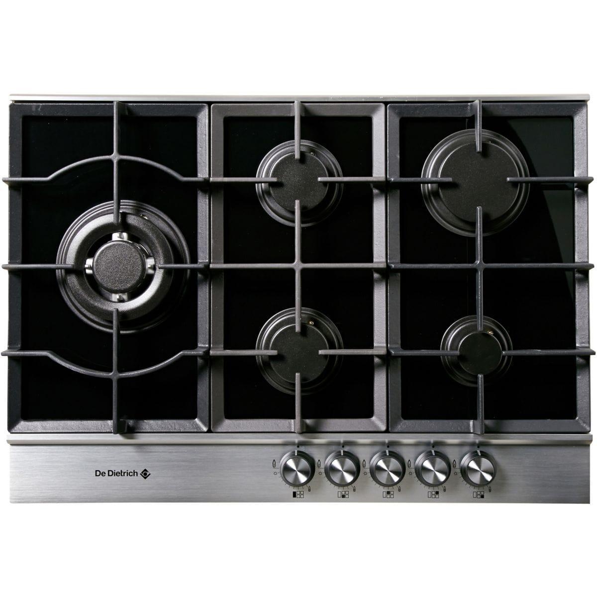 Table de cuisson Gaz 5 foyers DE DIETRICH DTG1175X reconditionné