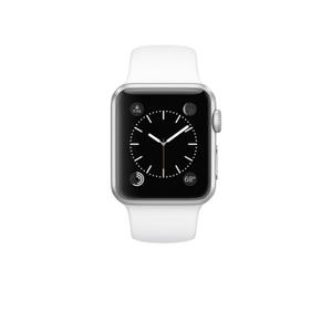 Apple Watch (Series 1) 38 mm - Aluminium Silber - Sportarmband weiß