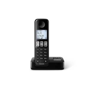 Téléphone DECT Identification de l'appelant Philips D2351B/05 - Noir