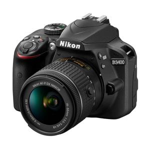 Reflex numérique NIKON D3400 Noir + Objectif Nikon Nikkor Mens AF-P DX 18-55 mm f/3.5 - 5.6 G