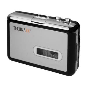TECHNAXX - Technaxx DigiTape DT-01 - Digicassette Convertisseur audio Noir-Argent
