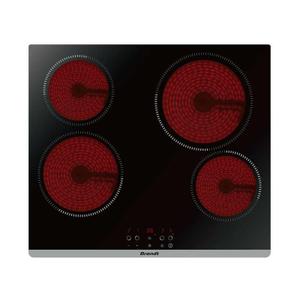 Table de cuisson vitrocéramique 4 foyers BRANDT BPV6423B