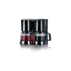 Severin - KA5802 - Cafetière à filtre Duo 2 x 1,1L - Noir