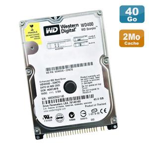 Disque dur interne 2,5" 40Go IDE - Western Digital WD400UE-22HCT0