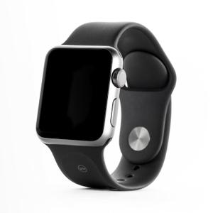 Apple Watch (1. Gen) 42 mm - Aluminium Argent - Bracelet Sport Noir