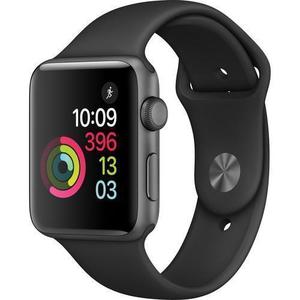 Apple Watch (Series 2) 42 mm - Aluminium Gris sidéral - Bracelet Sport Noir