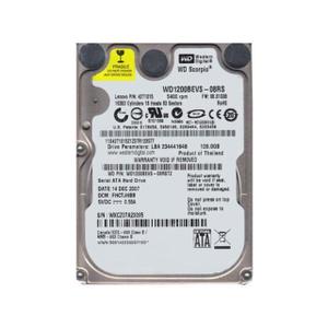Disque Dur Interne 120Go 2.5" SATA 1.5 - Western Digital WD1200BEVS-08RS