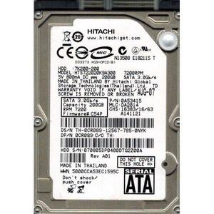 Disque Dur interne 2.5" 200Go - Hitachi Travelstar HTS722020K9A300 0TR114 7K200-200