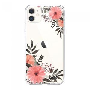 EVETANE Coque pour iPhone 11 360 int&eacute;grale transparente Fleurs roses Tendance .