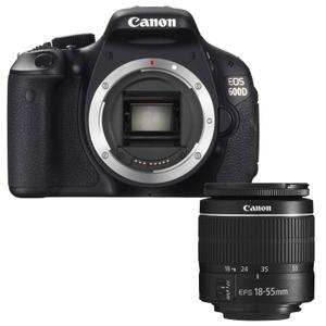 Reflex - Canon EOS 600D - Noir + Objectif Canon Ef-s 18-55 mm