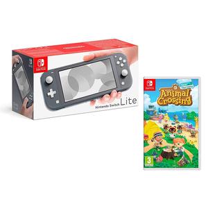 Switch Lite 32GB - Gris + Animal Crossing: New Horizons
