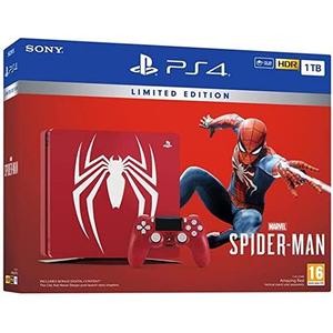 PlayStation 4 Slim 1000GB - Rouge - Edition limit&eacute;e Marvel&acute;s Spider-Man + Marvel&acute;s Spider-Man