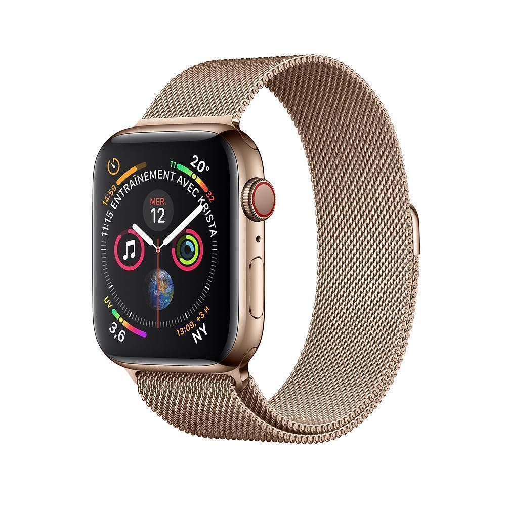 Apple Watch (Series 4) 40 mm Acier inoxydable Or Bracelet Milanais