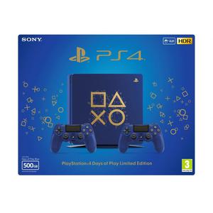 Console Sony PS4 500 Go Edition Limit&eacute;e Days of Play + 2i&egrave;me Manette Dual Shock 4