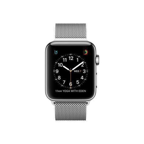 Apple Watch (series 3) Septembre 2017 38 Mm Acier Inoxydable Aluminium Bracelet Milanais Argent
