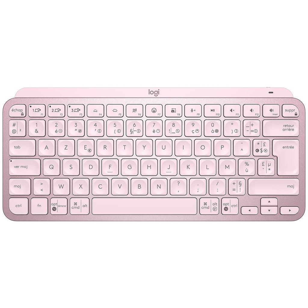 Logitech Keyboard AZERTY French Wireless Backlit Keyboard MX Keys Mini