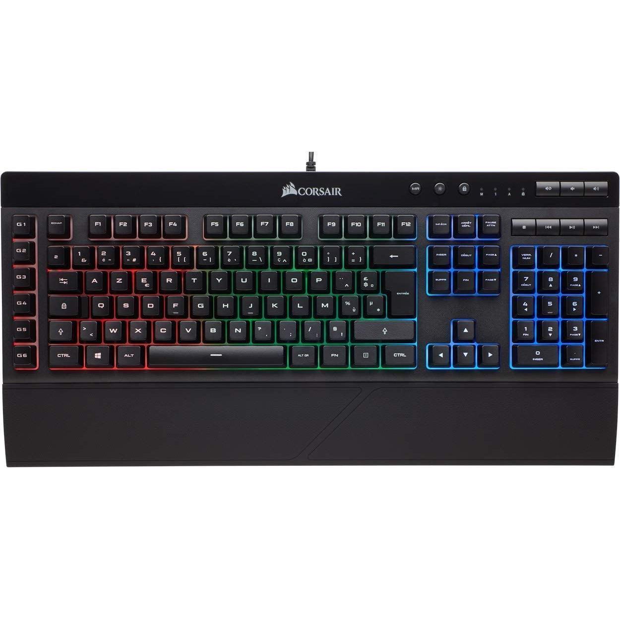Refurbished Corsair Keyboard AZERTY French Backlit Keyboard K55 RGB