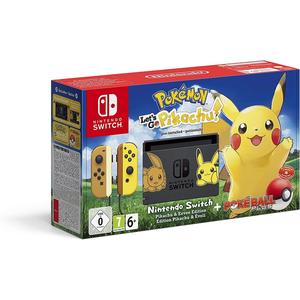 Nintendo Switch 32Gb - Jaune - Edition Limitée Pikachu & Eevee + Pokémon Let´S Go Pikachu!