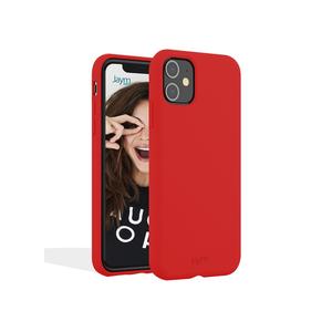 JAYM  Coque pour Apple iPhone 14 Plus Premium Silicone Microfibre Rouge
