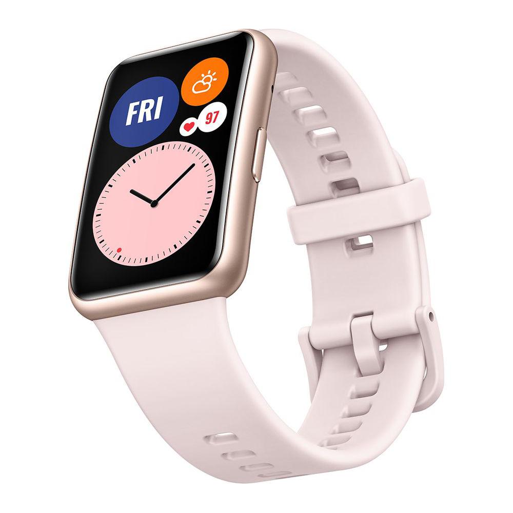 Huawei Watch Fit GPS różowy/różowy dość dobry stan - Zdjęcie 1 z 1