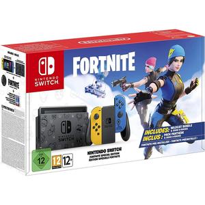Switch 32 GB [Fortnite Special Edition inkl Controller Gelb Blau Konsole ohne Spiel] schwarz