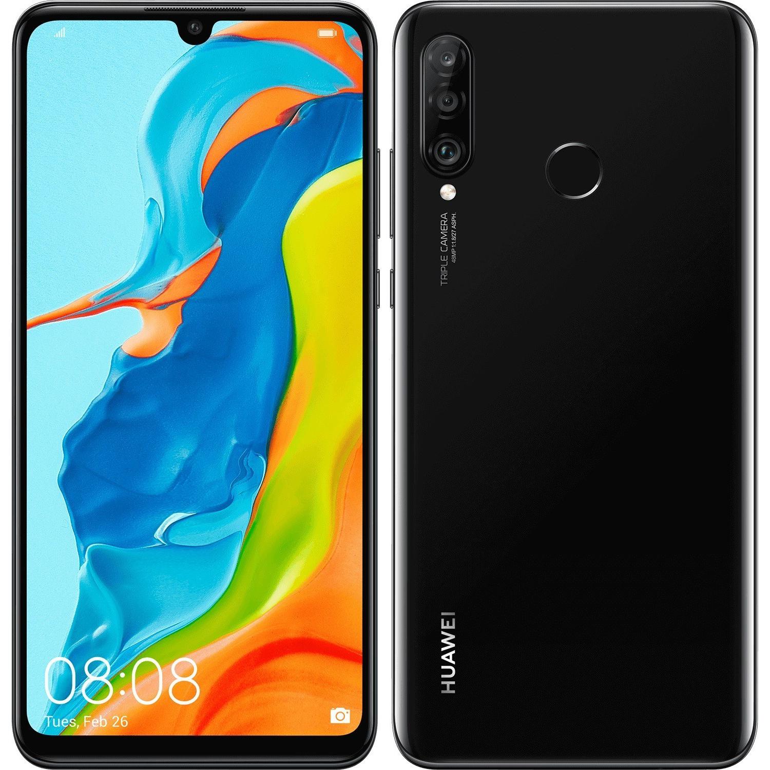 Huawei P30 Lite 256GB Dual Sim Nero (Midnight Black) Ricondizionato Rigenerato Back Market