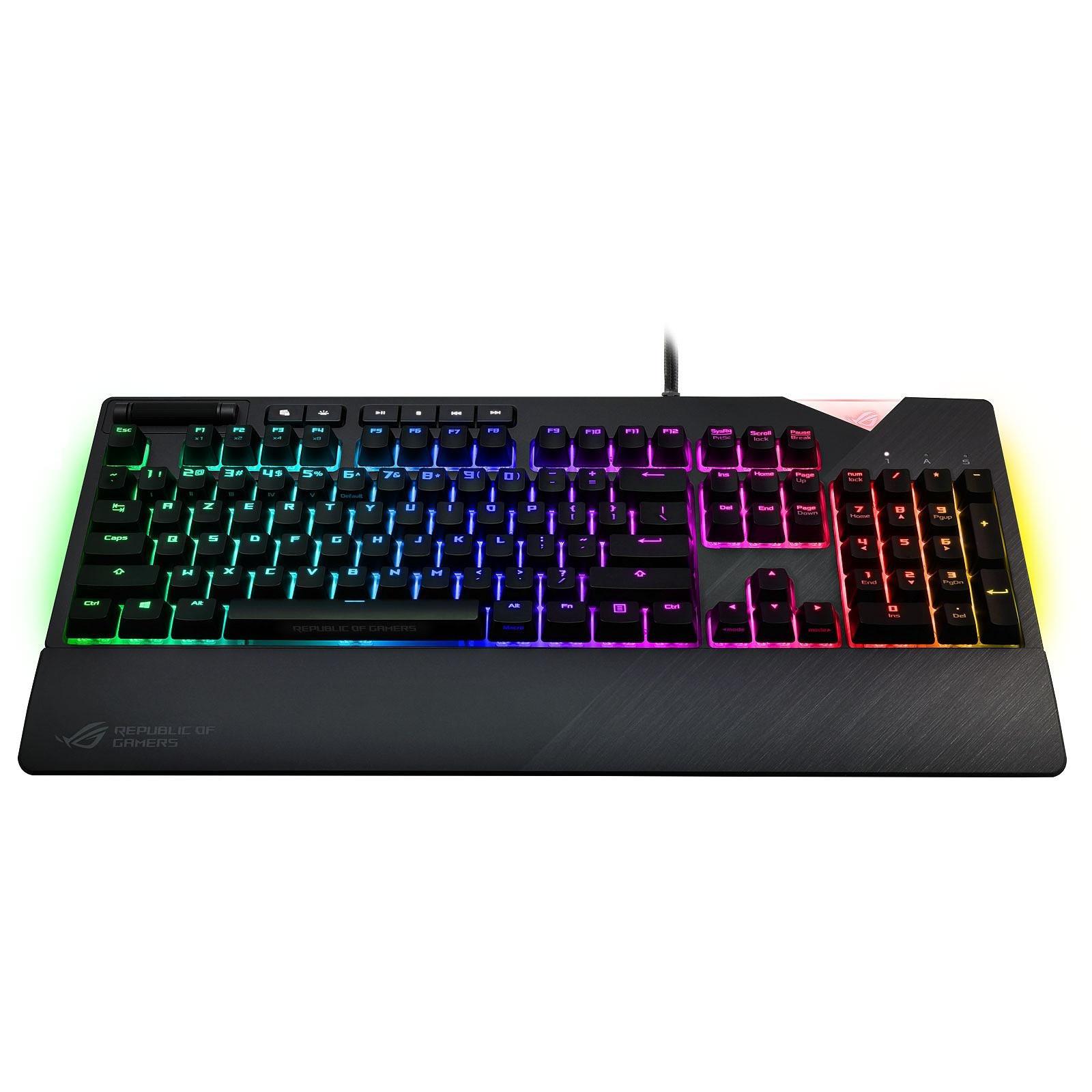 Asus Keyboard AZERTY French Backlit Keyboard ROG Strix Flare Back Market