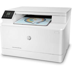 LaserJet Pro M182n Farb Laser Multifunktionsdrucker DIN A4 Weiß 7KW54A#B19