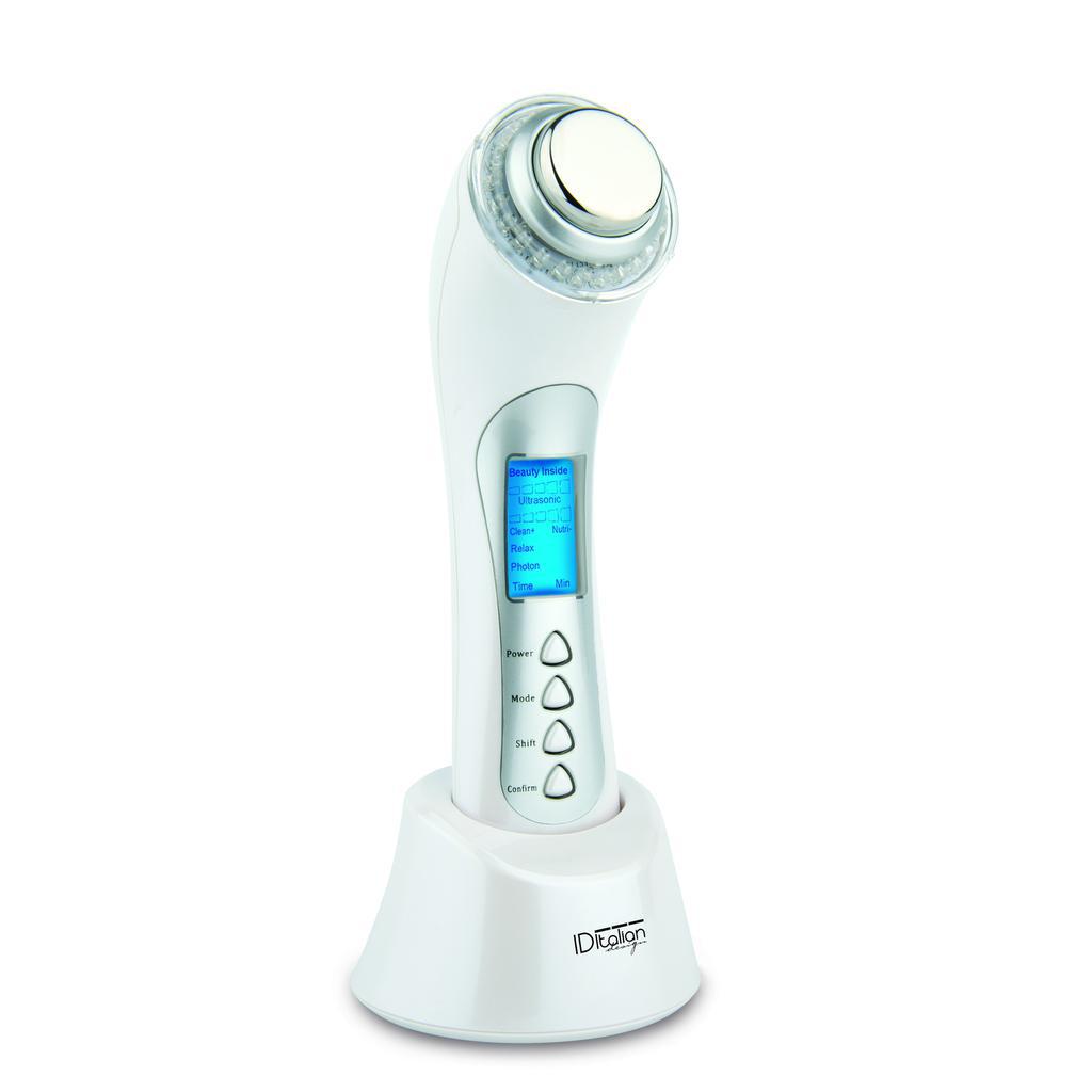 Appareil De Soin Du Visage Italian Design Beauty 5 In 1 Ultrasonic Photon & Ions
