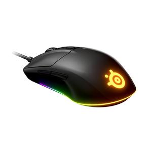 Steelseries Rival 3 Wireless Kabellose ergonomische Gaming-Maus Bluetooth® Funk Optisch Schwarz 6 Tasten 18000 dpi Beleuchtet Ergonomisch