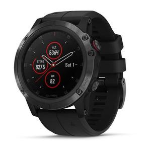GARMIN  Fenix 5 Plus Sapphire Black - 47 mm - Bracelet noir