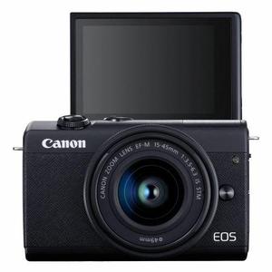 EOS M200 - Digitalkamera - spiegellos - 241 MPix - APS-C - 4K   25 BpS - 3x optischer Zoom EF-M 15-45-mm-IS-STM-Objektiv - Wi-Fi Bluetooth - Schwarz (3699C010)