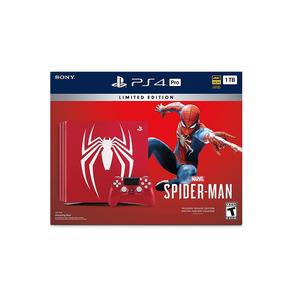 PlayStation 4 Pro 1000GB - Rouge - Edition limit&eacute;e Spiderman + Marvel&acute;s Spider-Man