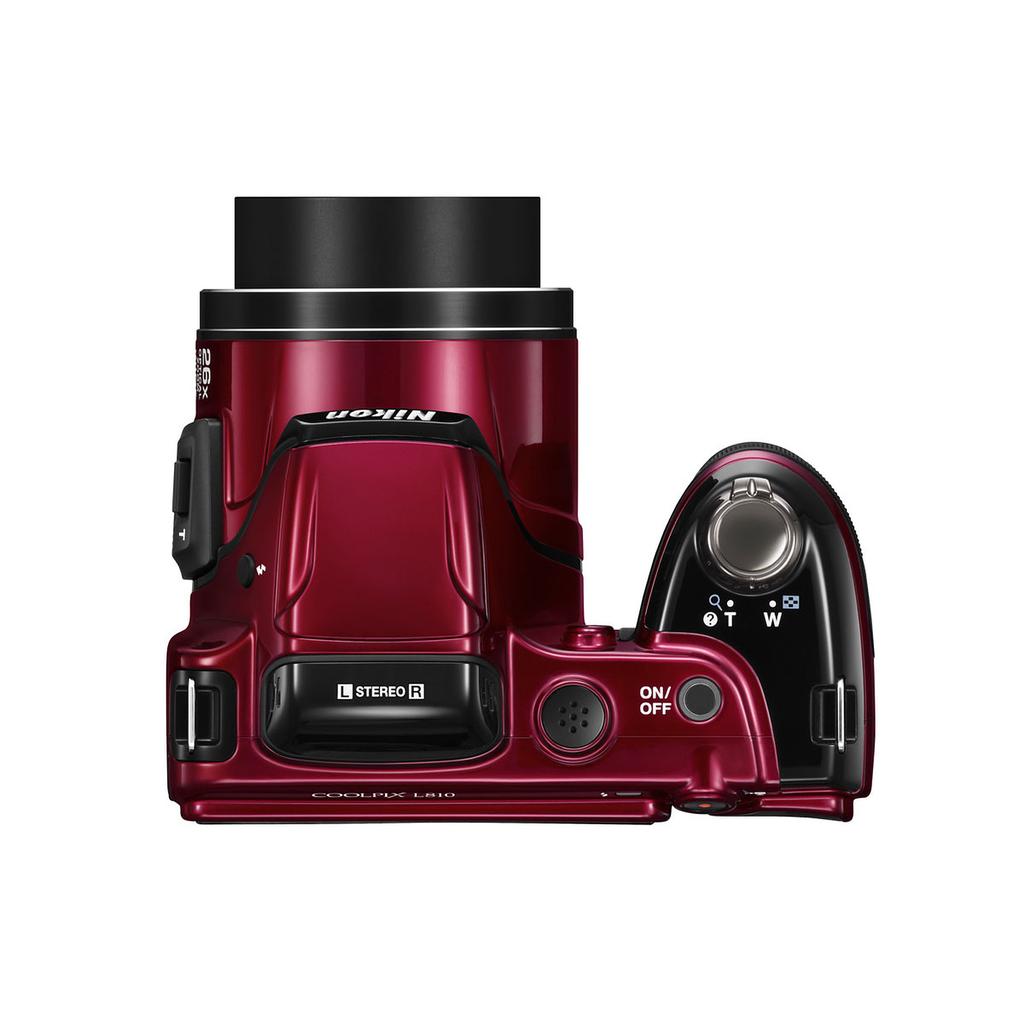 Bridge Nikon CoolPix L810 Red + Lens Nikon Nikkor 26X Wide Optical