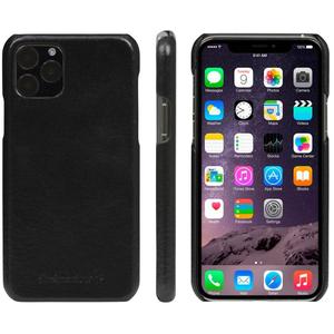 DBRAMANTE Coque en Cuir pour iPhone 11 Pro Max Noire 1928 - Neuf