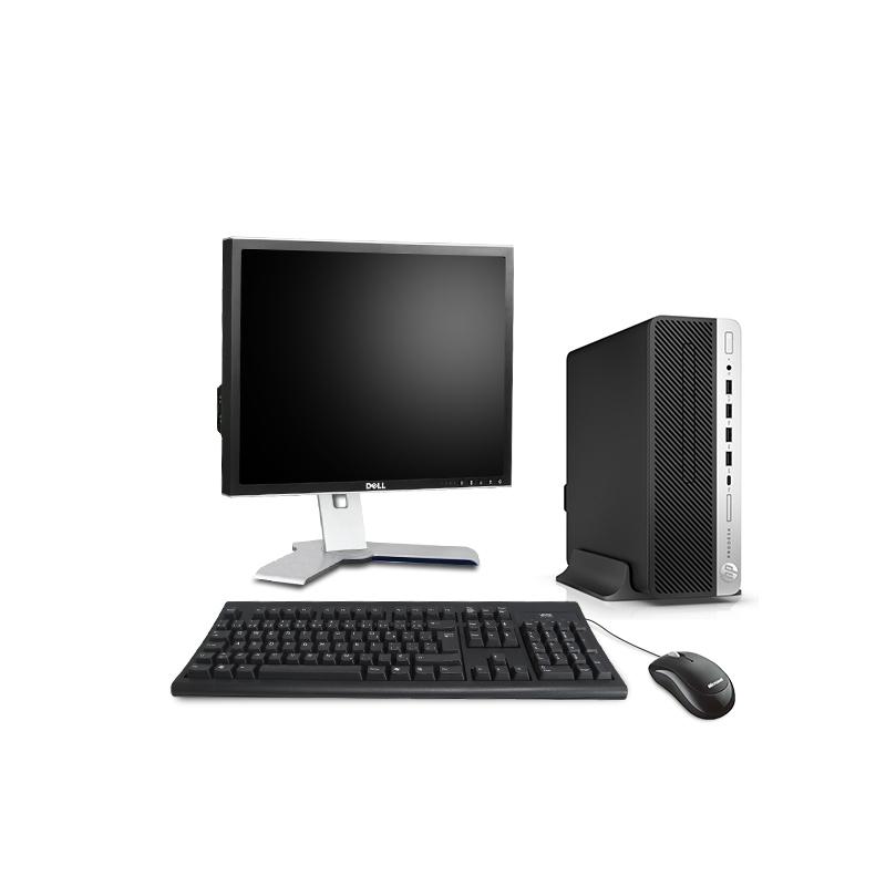 Hp Prodesk 600 G3 Sff 19" Core I3 3,3 Ghz Hdd 2 To 4 Go