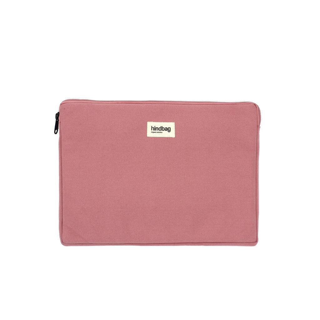 Housse Ordinateurs Portables 15" - Coton - Rose