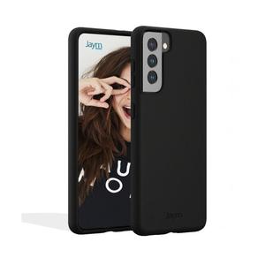 JAYM Coque pour Samsung Galaxy S22 Plus Premium Silicone Microfibre  Noir