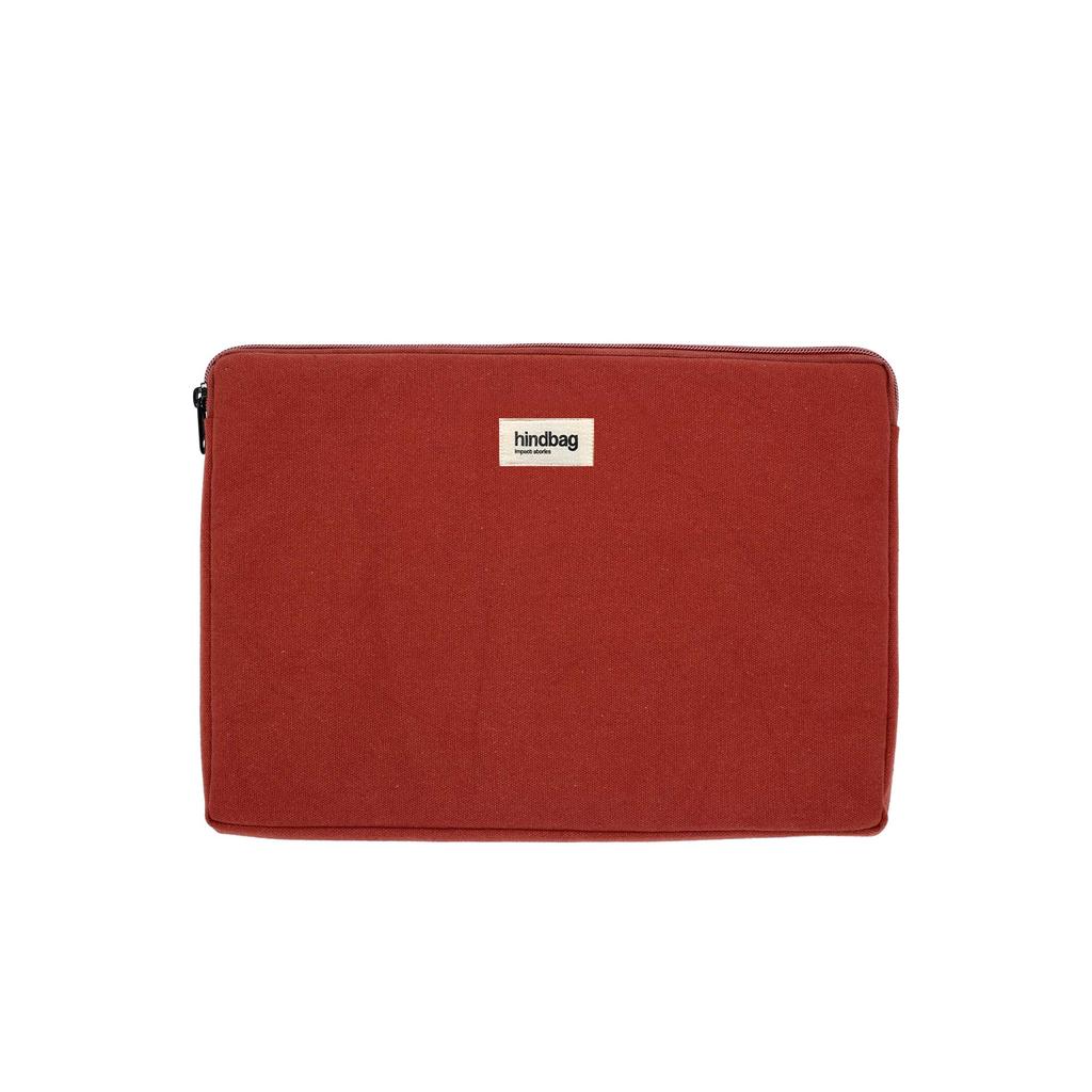Housse Ordinateurs Portables 13" - Coton - Rouge
