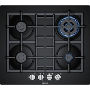 SIEMENS  - table de cuisson gaz 60cm 4 feux noir en6b6hb90 - iq300