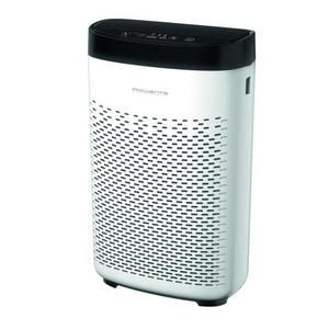 ROWENTA PU2530 Pure Air Essential Luftreiniger Weiß Schwarz (50 Watt Raumgröße 90 m2 Vorfilter 2-in-1-Aktivkohlefilter Partikelfilter)