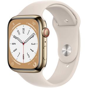 Apple Watch Series 8 (2022) GPS + Cellular 45 mm - Acier inoxydable Or