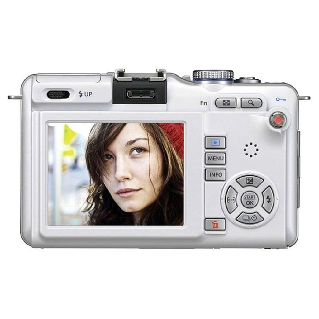 Hybride camera Olympus PEN EPL1 Wit + Lens Olympus M.Zuiko Digital