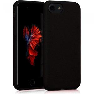 Hülle iPhone SE (2022/2020)/8/7/6/6S - Natürliches Material - Schwarz